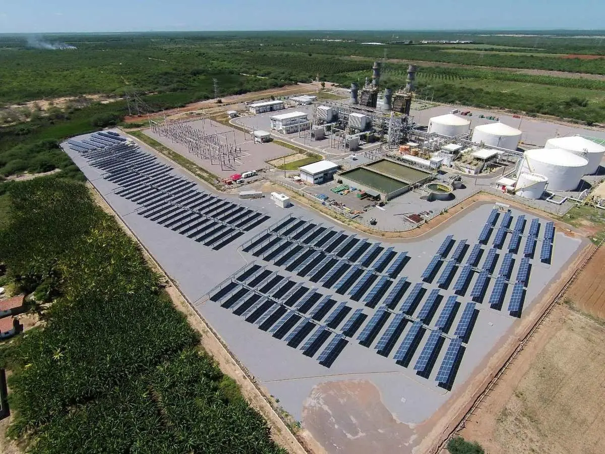 Usina Fotovoltaica Alto do Rodrigues (RN), onde Petrobrás construirá uma Planta de Hidrogênio Renovável